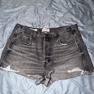 Universal Thread Distressed Black Jean Shorts